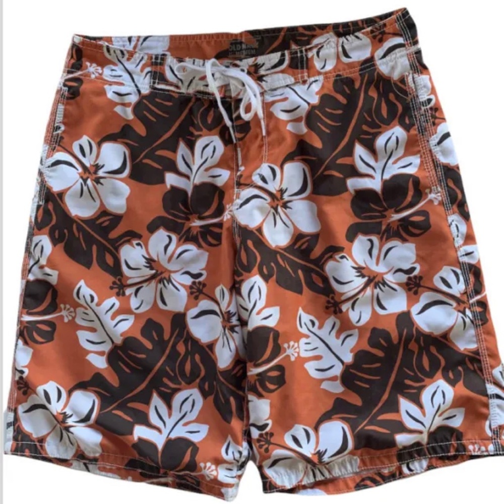 💙 Old Navy Hawaiian Swim Trunks